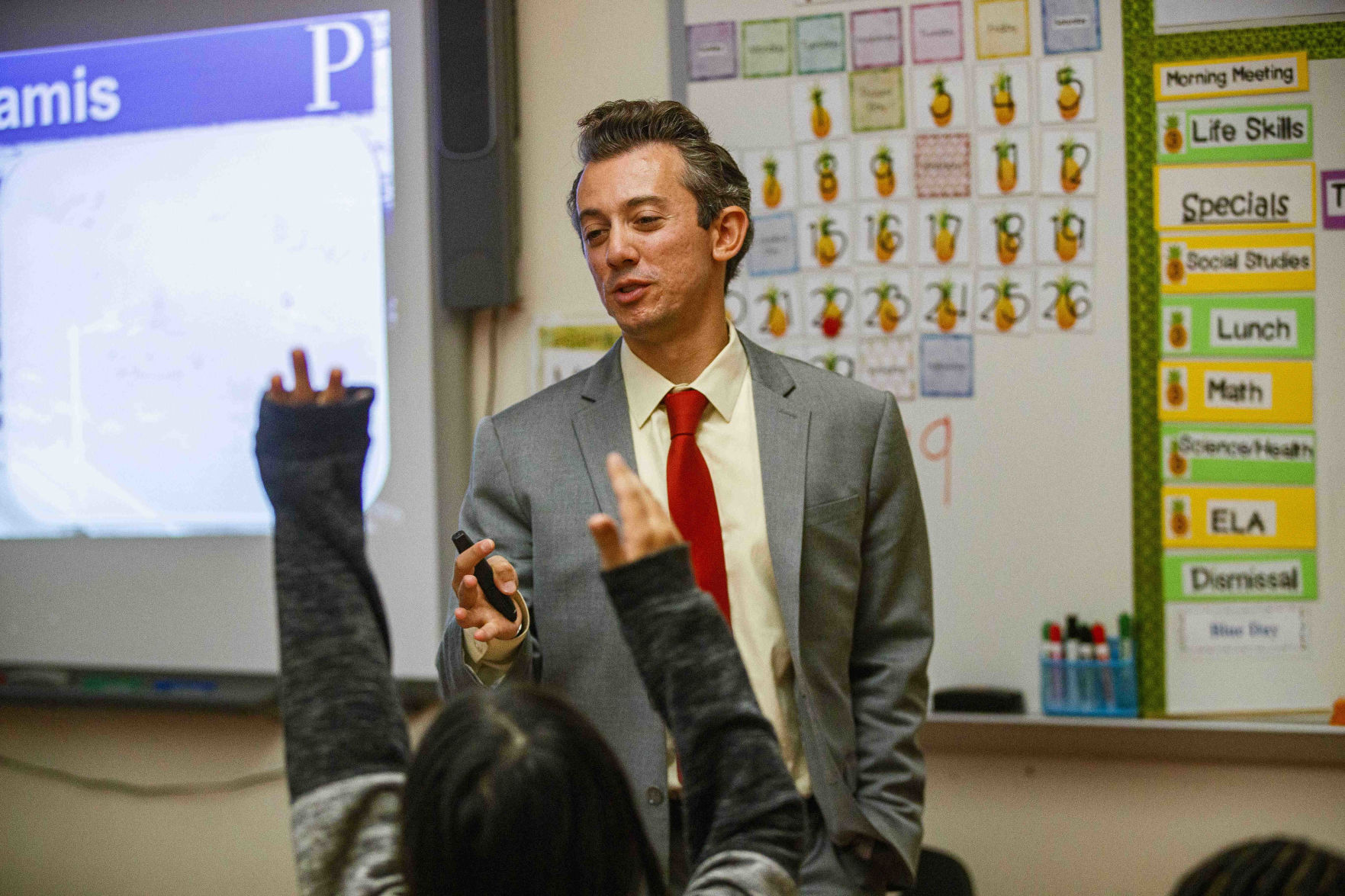Meteorologist Joe Martucci at EHC Community School